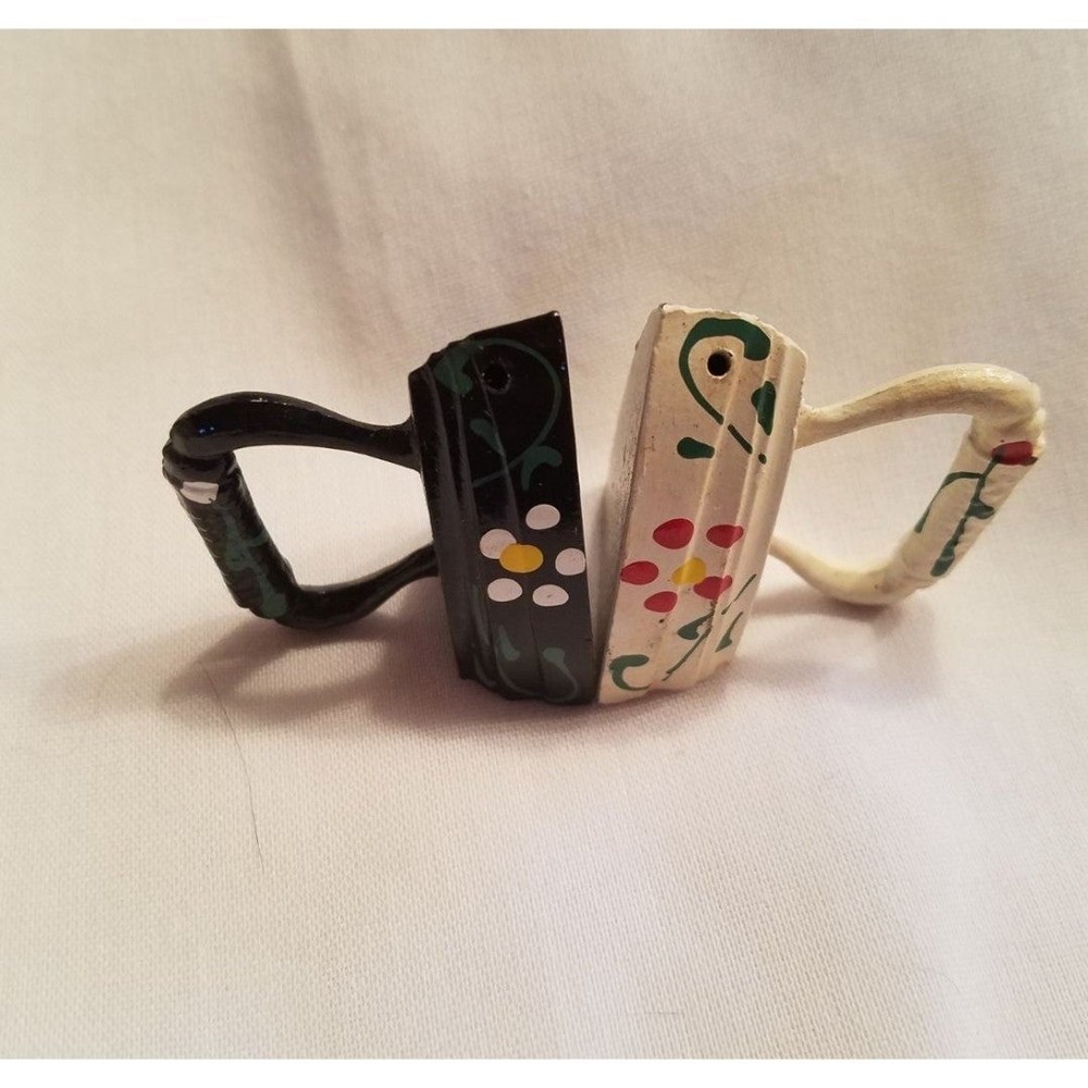 Vintage iron salt and pepper set